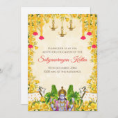 Satyanarayan poja Einladung Indische Puja laden (Vorne/Hinten)