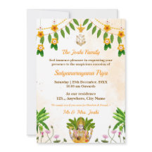 Satyanarayan Swamy Katha Einladungskarte