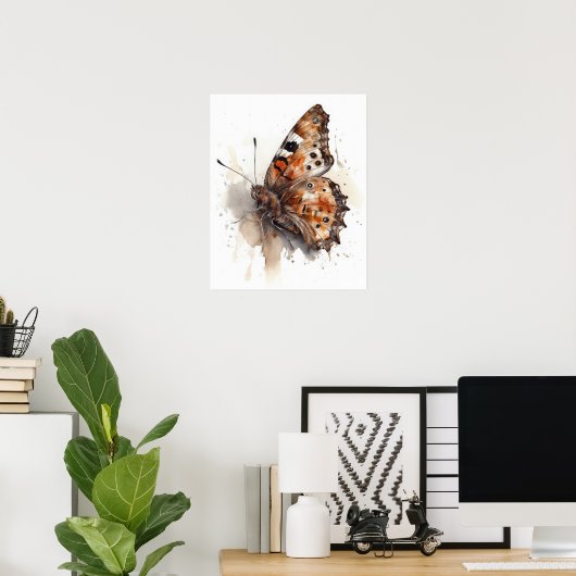 Satyr Butterfly Art Print Poster (Heimbüro)