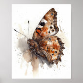 Satyr Butterfly Art Print Poster (Vorne)