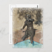 Satyr Fountain, Kansas City Plaza Postkarte (Vorne/Hinten)