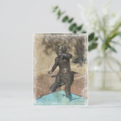 Satyr Fountain Postkarte (Stehend Vorderseite)