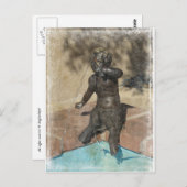 Satyr Fountain Postkarte (Vorne/Hinten)