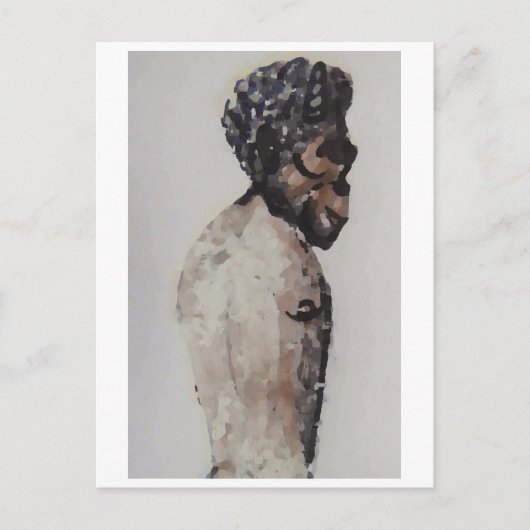 Satyr/Haushalt RS Öl p Postkarte (Vorderseite)