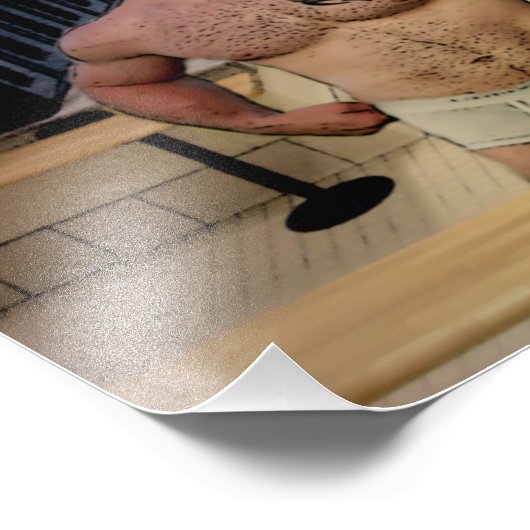 Satyr Locker Room Foto Print (Ecke)