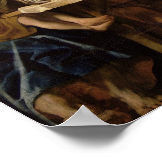 Satyr und Bauer, 1620 Poster (Ecke)