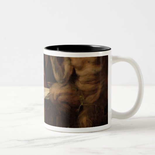 Satyr und Bauer, 1620 Zweifarbige Tasse (Rechts)