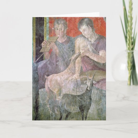 Satyr und Nymphe Karte (Vorderseite)