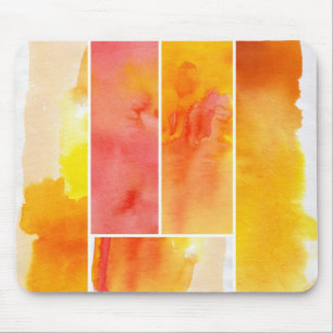 Satz abstrakter Aquarell-Handmalerei Mousepad