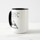 Satz des Pythagoras ist mein Zen Math Guru Tasse (Vorderseite Links)