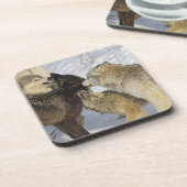 Satz Wolfwechselwirkung Untersetzer (Linke Seite)