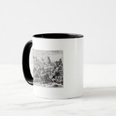 Satz-Zug der Lamas beladen mit Silber Tasse (Vorderseite Links)