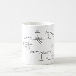 Satzdiagramm Grammar White 11 oz Klassische Tasse