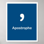 Satzzeichen - Apostrophe Poster (Vorne)