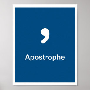 Satzzeichen - Apostrophe Poster