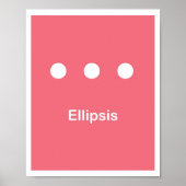 Satzzeichen - Ellipse Poster (Vorne)