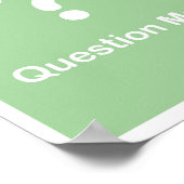 Satzzeichen - Fragezeichen Poster (Ecke)