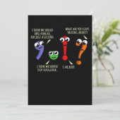 Satzzeichen für Englischlehrer Dankeskarte (Stehend Vorderseite)