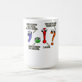 Satzzeichen für Englischlehrer Kaffeetasse (Mittel)