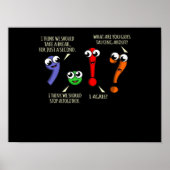 Satzzeichen für Englischlehrer Poster (Vorne)