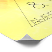 Satzzeichen Modernes typografisches Poster (Ecke)