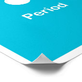 Satzzeichen- Zeitraum Poster (Ecke)