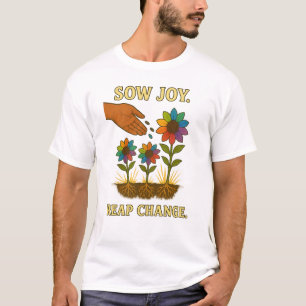 Sau Joy. Reap Change. - Garten des Hope Rainbow T-Shirt