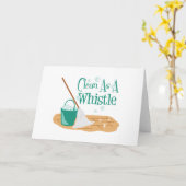 Sauber als Pfeife Karte (Gelbe Blume)