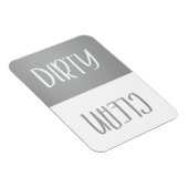 sauber | Dirty Dishwasher Magnet-Zeichen Magnet (Rechte Seite)