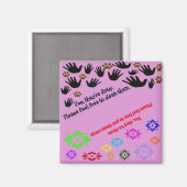 Sauber/dunkel Magnet (Vorderseite/Rückseite)