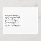 Sauber, elegant "Danke!" Danke Postcard Postkarte (Rückseite)