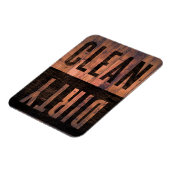 sauber | Geschirrspüler Geschmeidigtes Holz Magnet (Linke Seite)