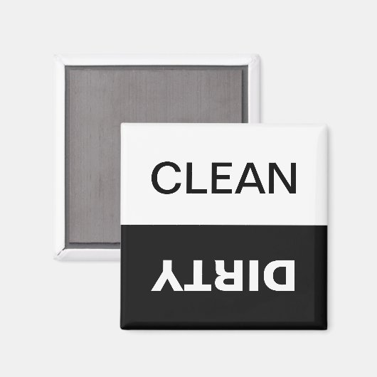 Sauber/Geschirrspüler Magnet (Vorderseite/Rückseite)