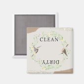 Sauber/Geschirrspüler Magnet (Vorderseite/Rückseite)