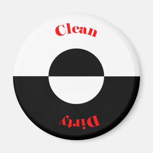 Sauber - Geschirrspüler Magnet (Vorne)