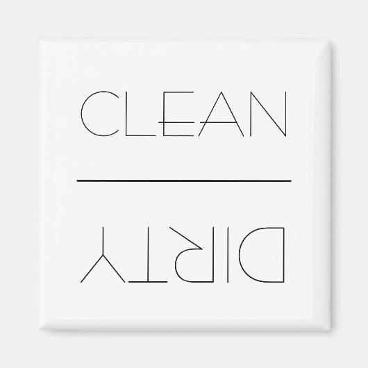 Sauber/Geschirrspüler Magnet (Vorne)