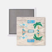 Sauber/Geschirrspüler Magnet (Vorderseite/Rückseite)