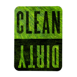 sauber | Geschirrspülmaschine "Dirty Grassy Style" Magnet