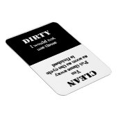 Sauber oder dreckig - diese Geschirr sind sauber Magnet (Rechte Seite)