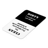 Sauber oder dreckig - diese Geschirr sind sauber Magnet (Linke Seite)