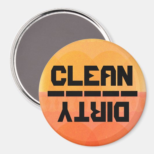 Sauber oder dreckig? v.2 magnet (Vorderseite/Rückseite)