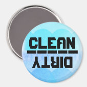 Sauber oder dreckig? v.3 magnet (Vorderseite/Rückseite)