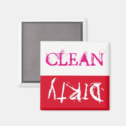 Sauber oder schmutzig ... Ihr Anruf!! Magnet (Vorderseite/Rückseite)