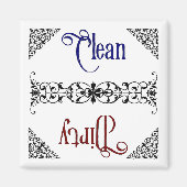 Sauber oder schmutzig magnet (Vorne)