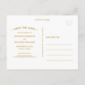 sauber | Save the Date Postkarte (Rückseite)