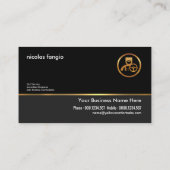 Sauber Schlichter, einfacher Beruflicher Chauffeur Visitenkarte (Rückseite)