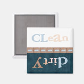 sauber schmutzig magnet (Vorderseite/Rückseite)