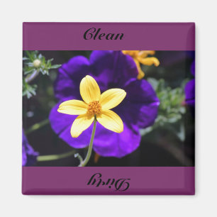 sauber, schmutzig magnet