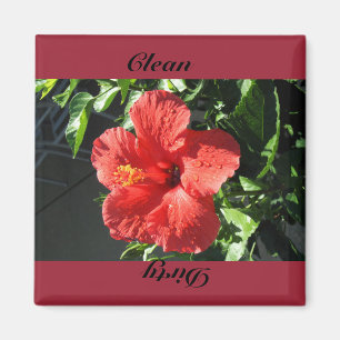 sauber, schmutzig magnet