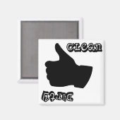 Sauber / Schmutzige Geschirrspüler Magnet! Magnet (Vorderseite/Rückseite)